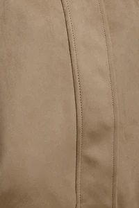 Brynn Faux Suede Bomber Jacket