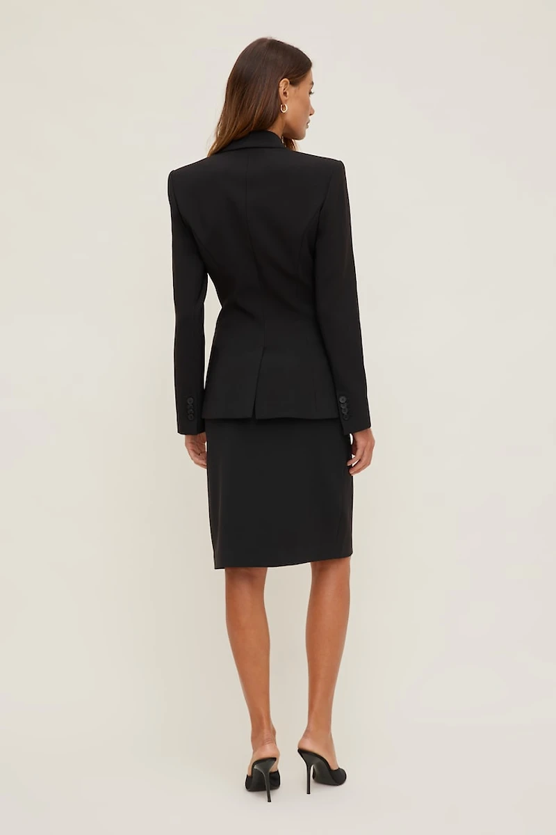 Crepe Midi Skirt