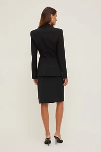 Crepe Midi Skirt