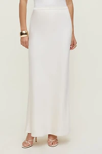 Jupe maxi en satin