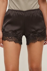 Lace Satin Shorts