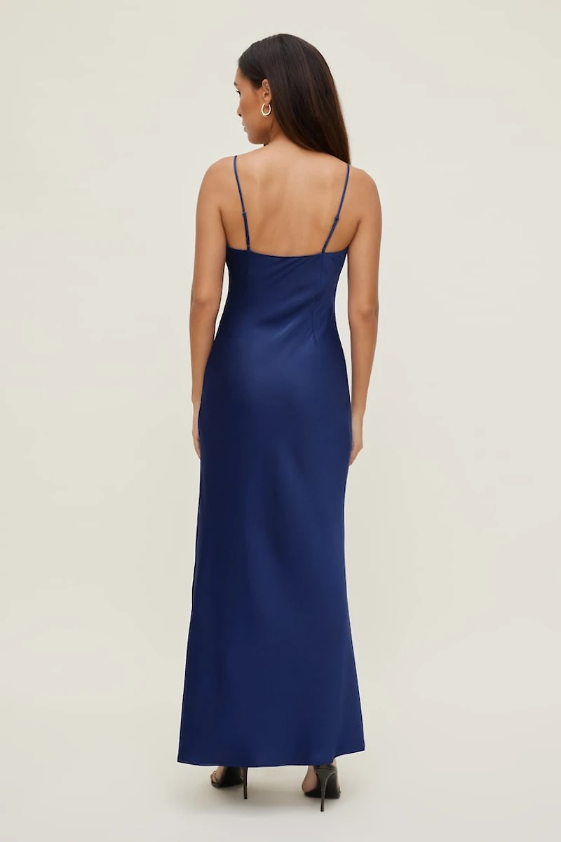 Lucia Satin Maxi Slip Dress
