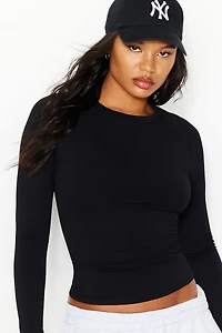 Sleek Crewneck Longsleeve Top