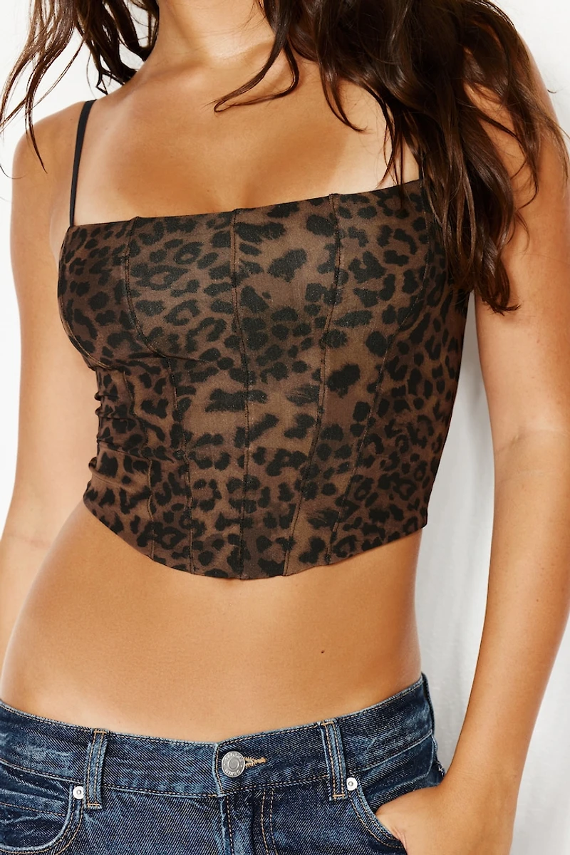 Mesh Bustier Top