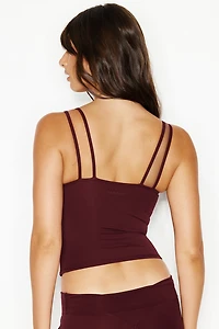 Cami Active en maille à décolleté plongeant
