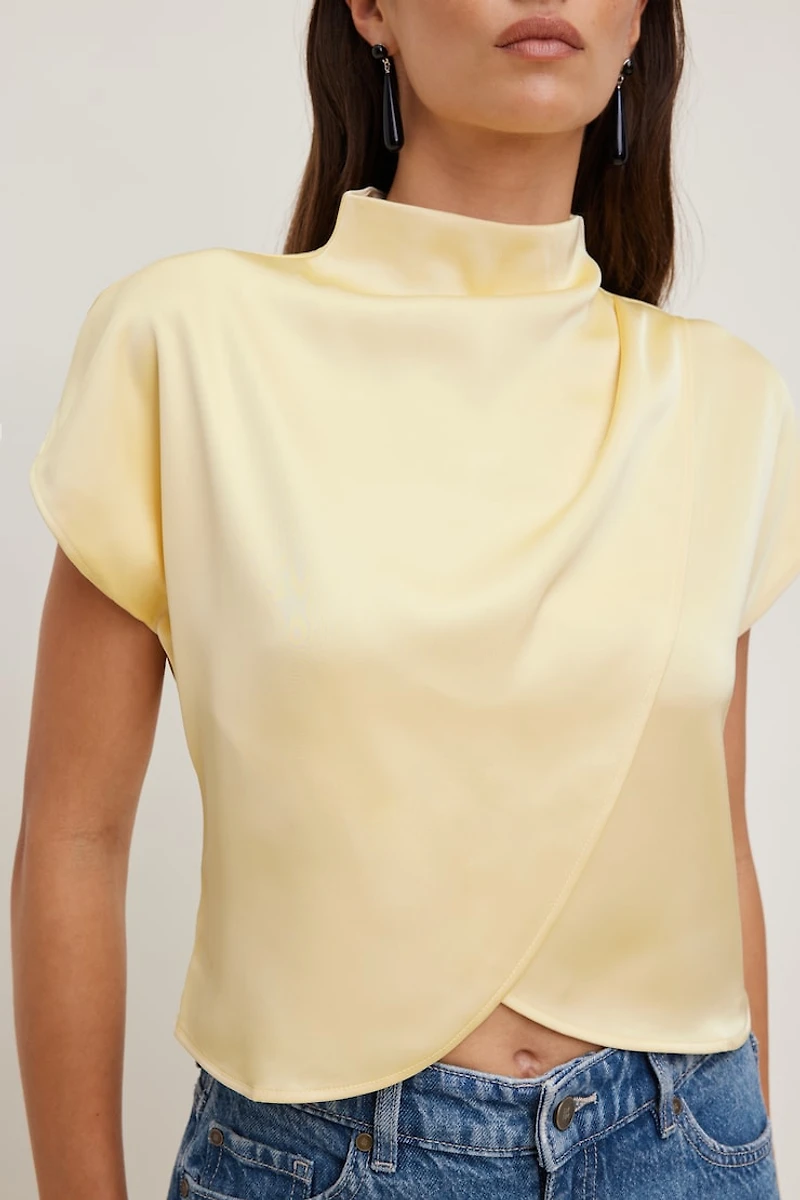 Ella Layered Satin Blouse
