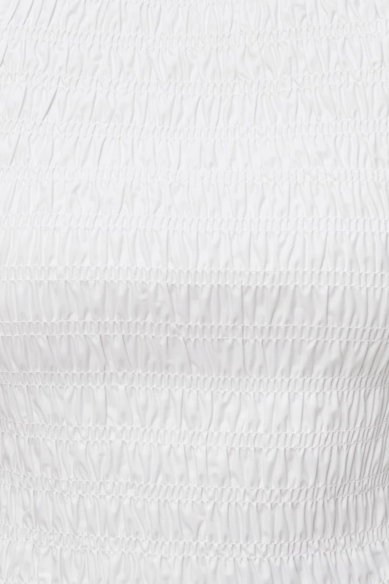 Camisole froncée en popeline
