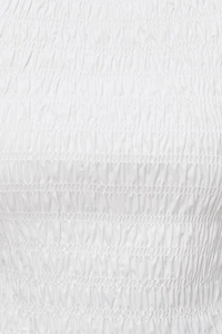 Camisole froncée en popeline