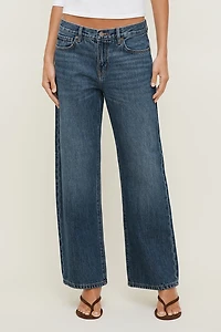 Jules Relaxed Low Rise Straight Leg Jeans