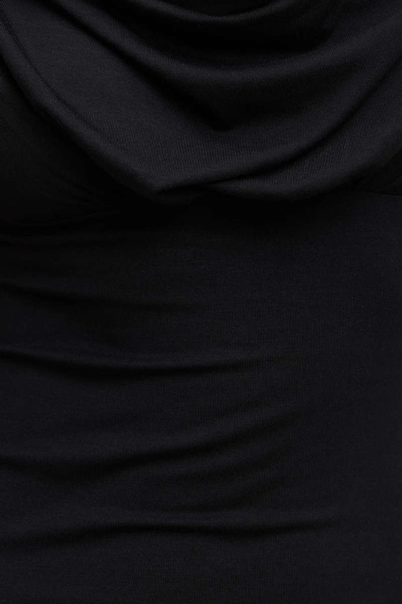 Draped Scoop Neck Top