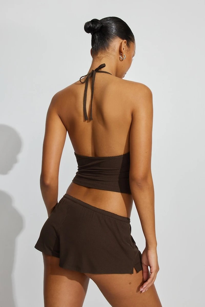 Mini Ribbed Shorts