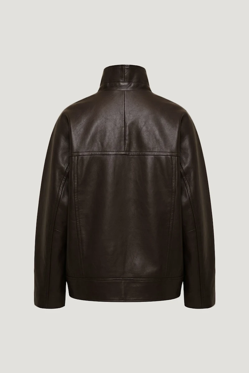 Cocoon Faux Leather Jacket