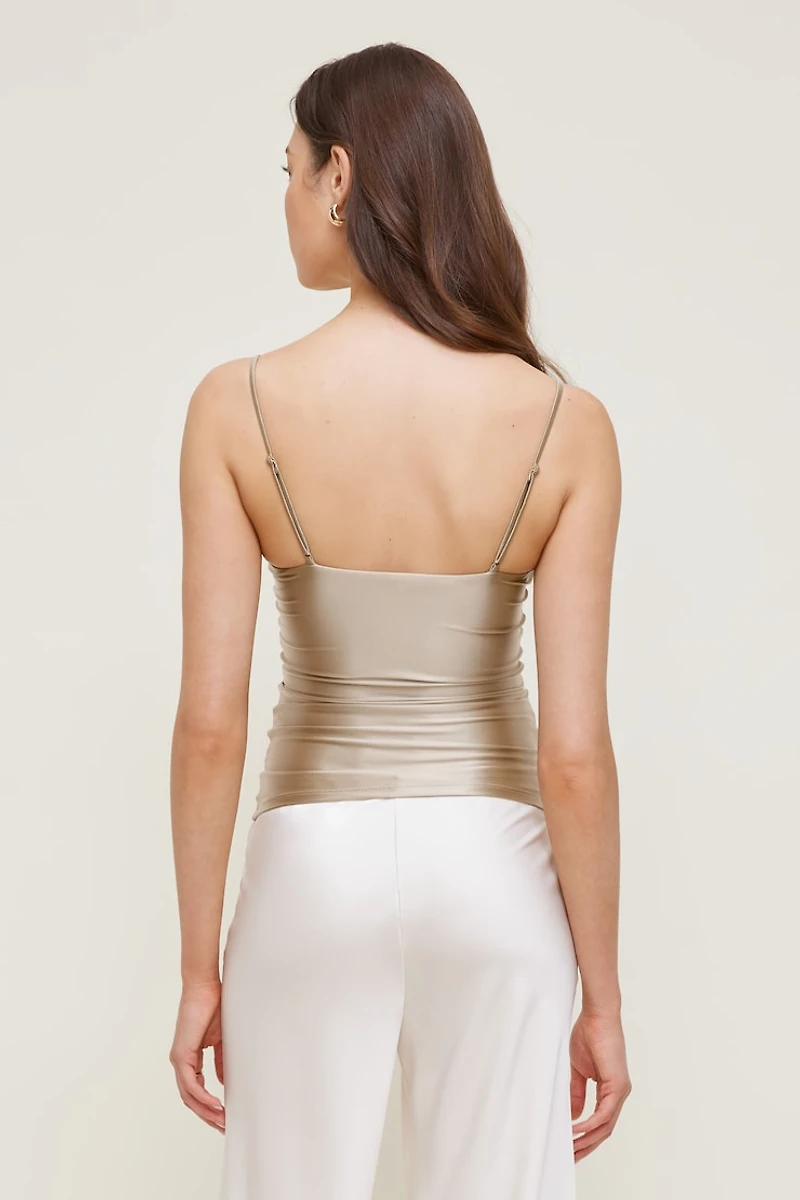 Monet Stretch Satin Top