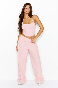 StretchTerry™ Open Back Halter Top