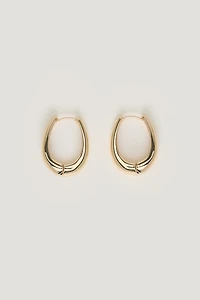 Oval Hoop Earrings