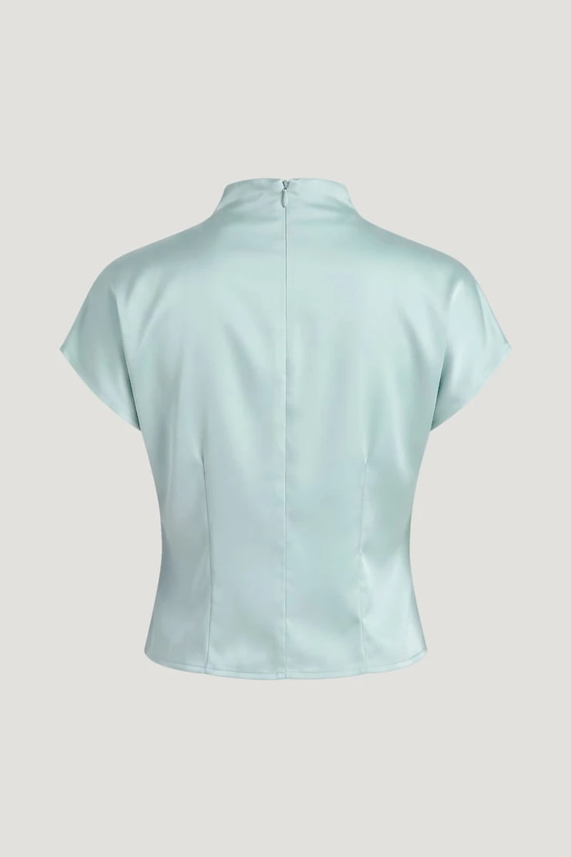 Ella Layered Satin Blouse