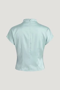 Ella Layered Satin Blouse