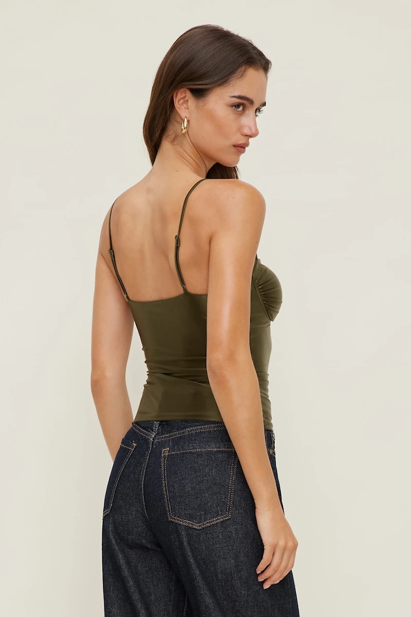 Monet Stretch Satin Top
