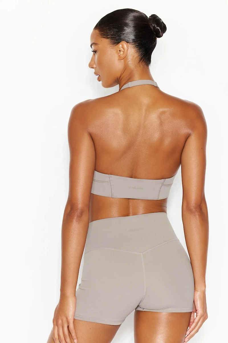 Active Plunge Halter Bra