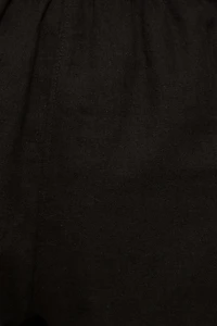 Short à taille haute en lin