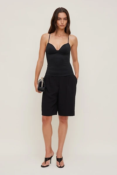 Alex High Rise Bermuda Shorts