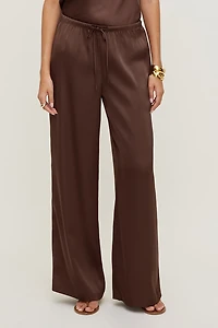 Leo Satin Wide Leg Pants
