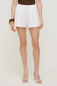 Linen High Rise Shorts