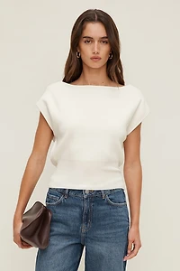 Aria Boat Neck Sweater