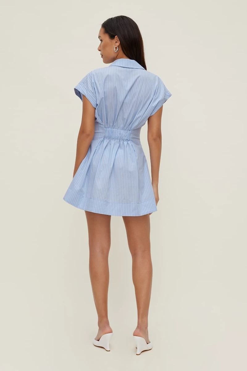Minirobe chemise en popeline