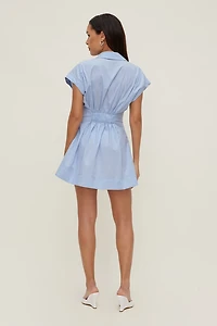 Minirobe chemise en popeline