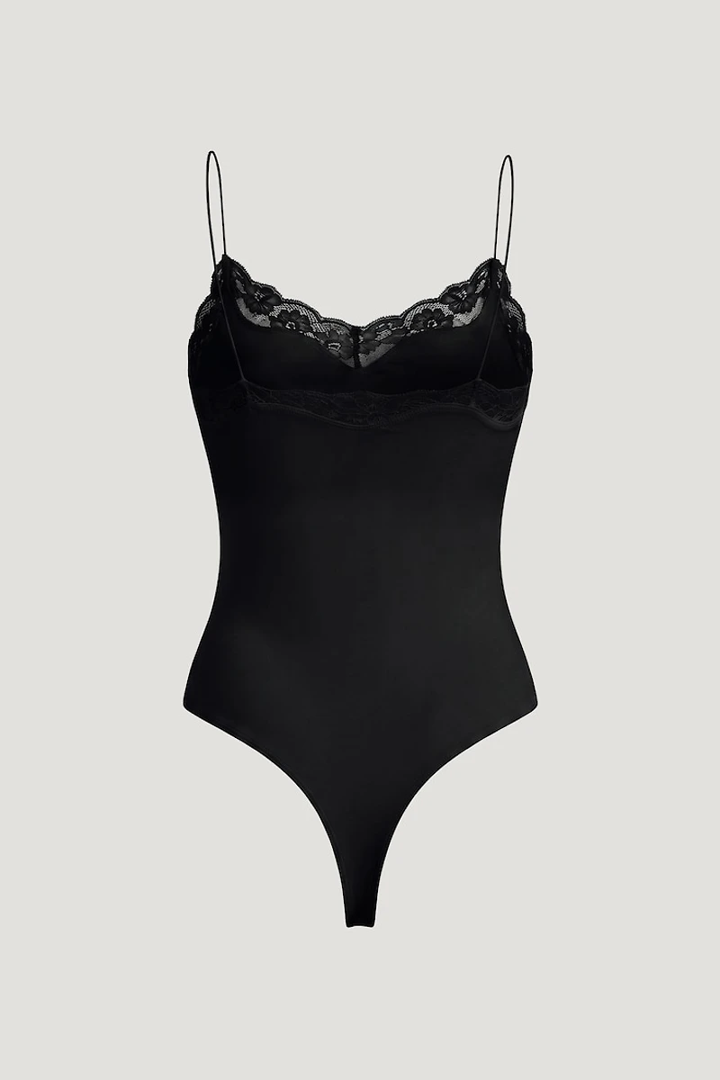 Sculpt Lace Trim Bodysuit