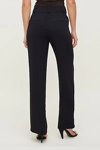 Pantalon fluide à jambe droite Camelia