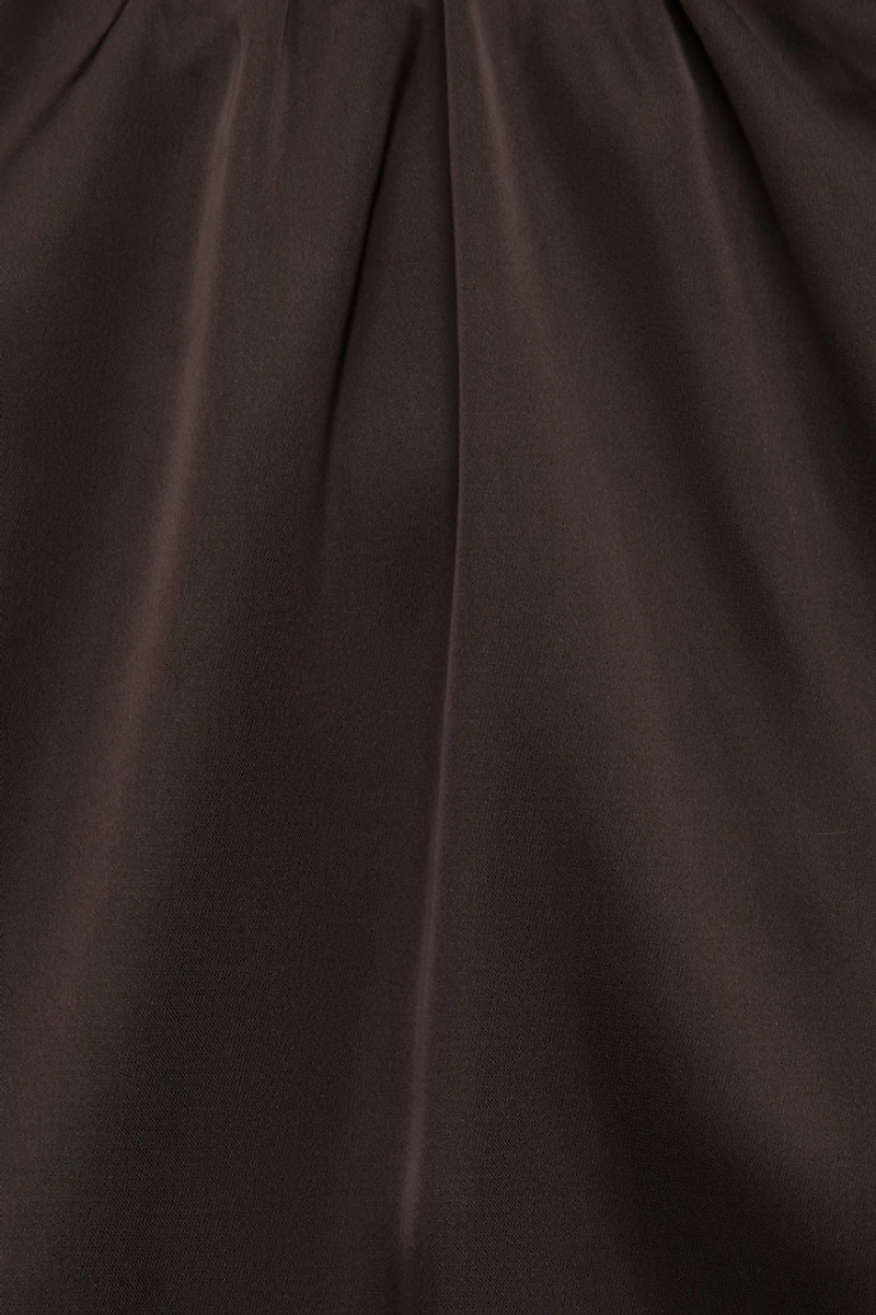Blouse licou bouffante en satin Paloma