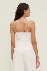 Sculpt Lace Trim Bodysuit