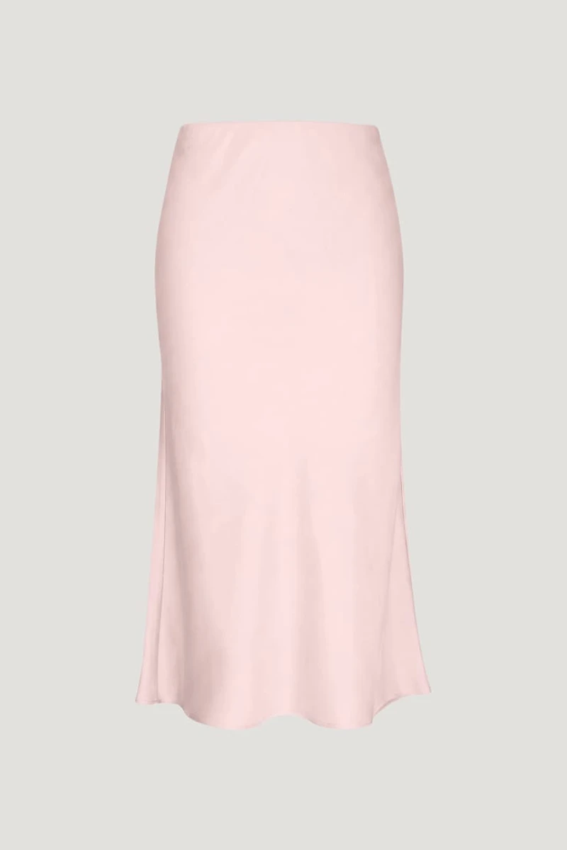 Delila Satin Midi Skirt