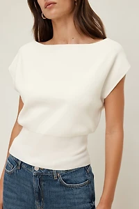 Aria Boat Neck Sweater