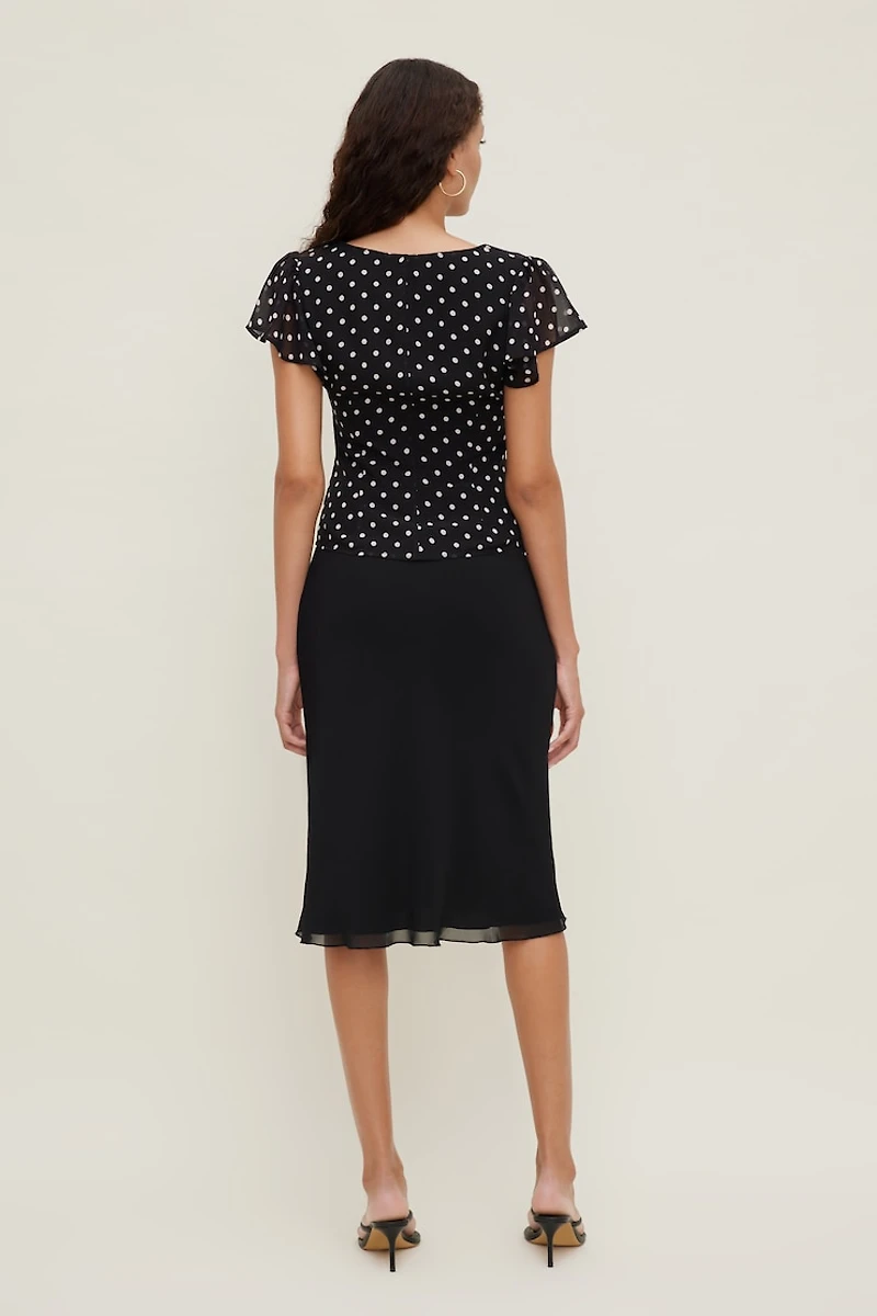 Flutter Sleeve Blouse