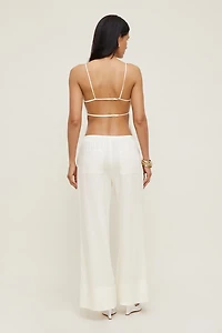 Haut style tablier en lin