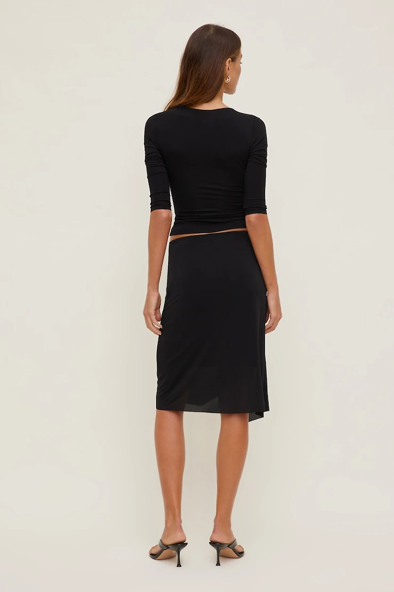 Morgan Plunge 3/4 Sleeve Top