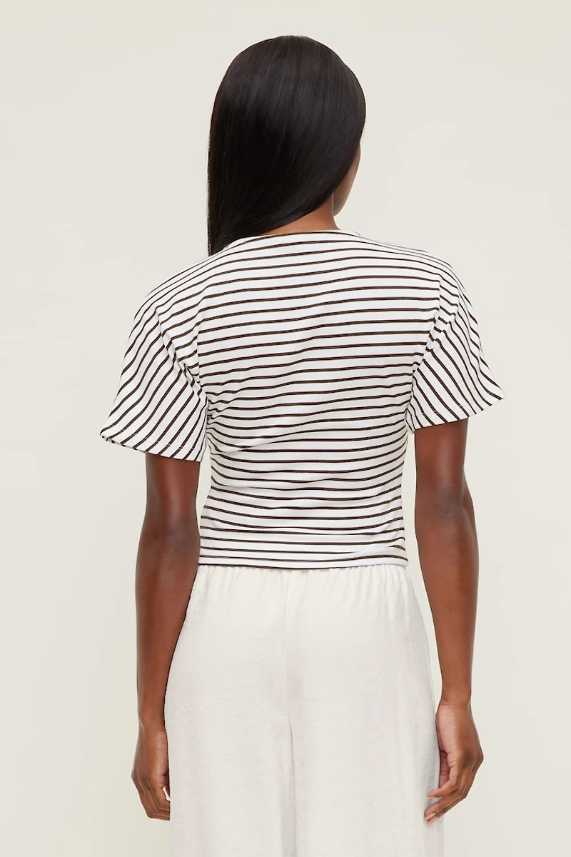 Andrea Striped Cotton T Shirt