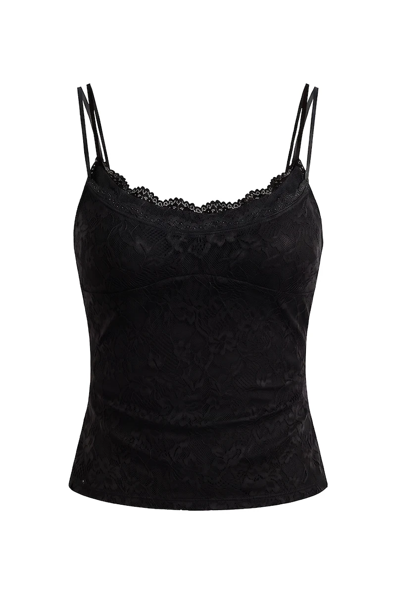 Double Layer Lace Cami Top