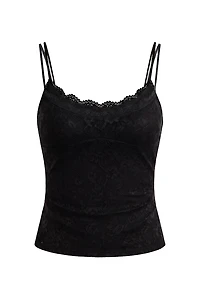 Double Layer Lace Cami Top