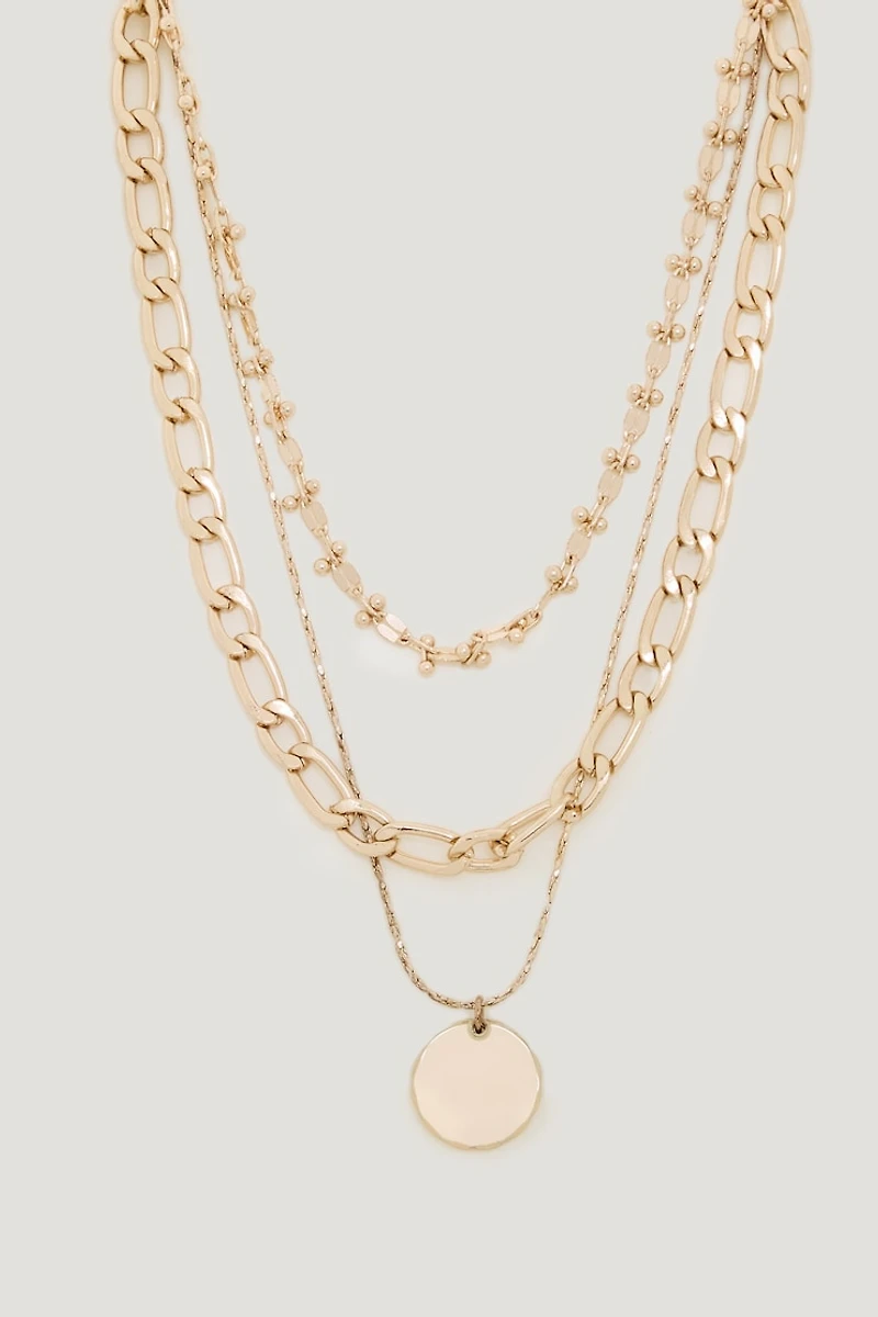 Collier superposé à pendentif