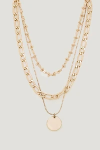 Collier superposé à pendentif