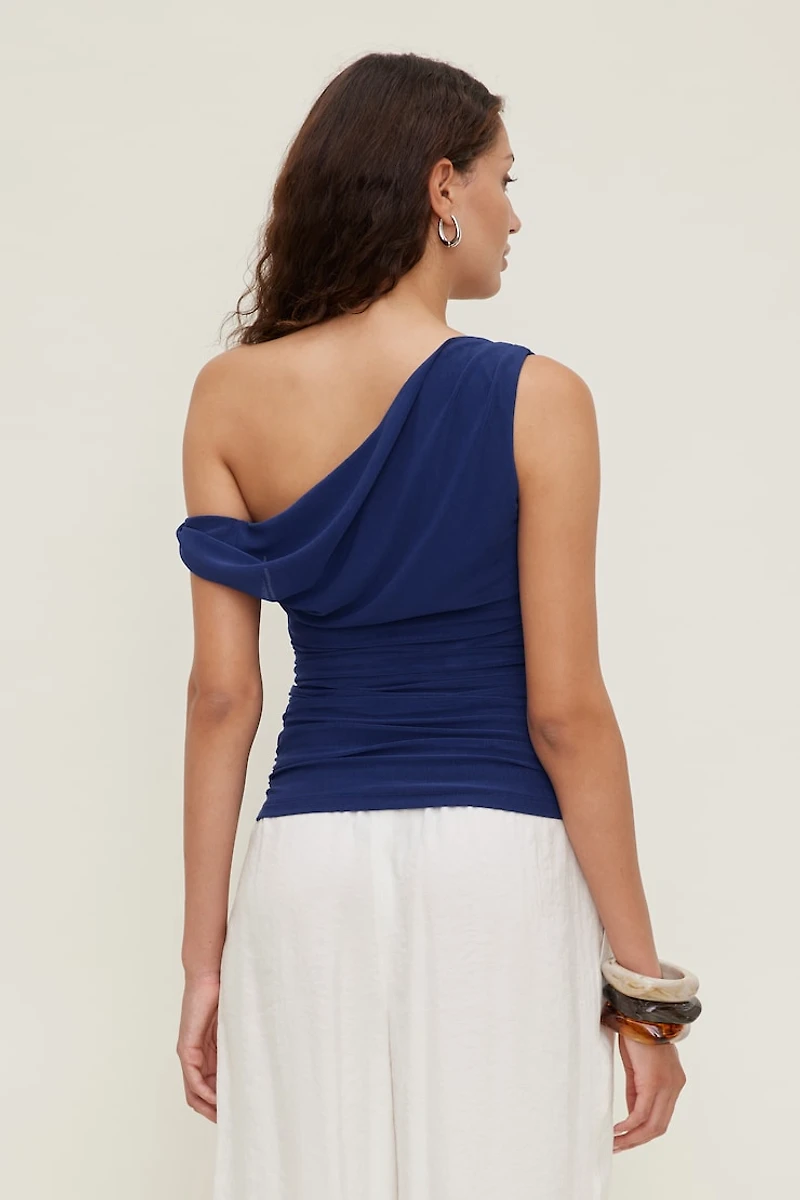 Off Shoulder Mesh Top
