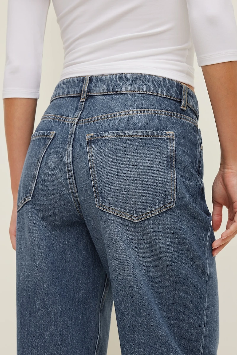 Mika Mid Rise Relaxed Straight Leg Jeans