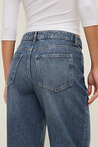 Mika Mid Rise Relaxed Straight Leg Jeans