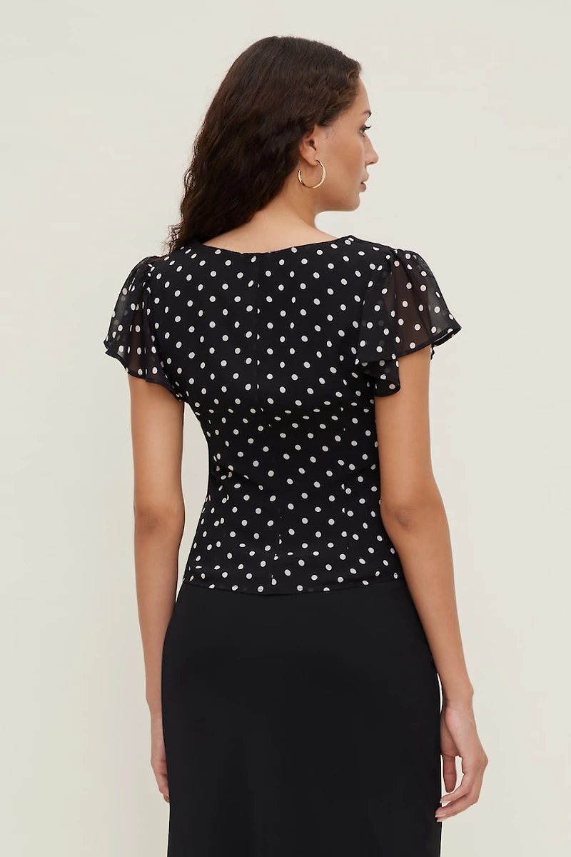Flutter Sleeve Blouse