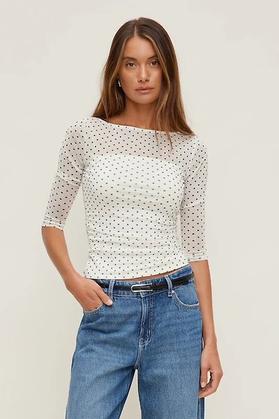 Maude Mesh Top