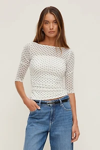 Maude Mesh Top